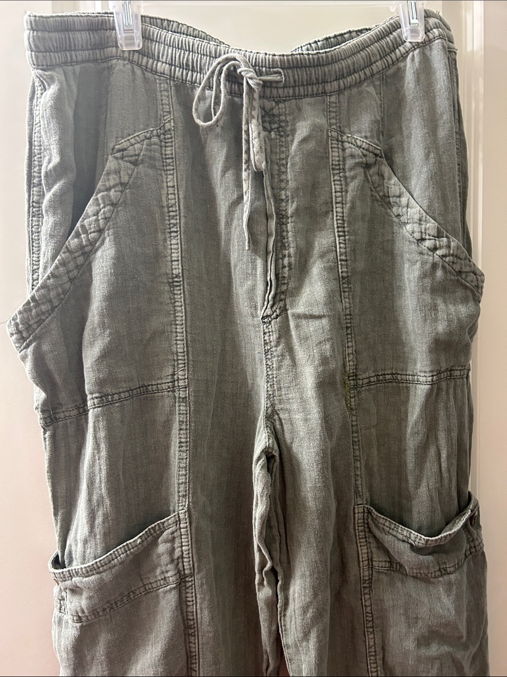 Free People Feelin Good Utility Pants Size Xl - Picture 3 of 10